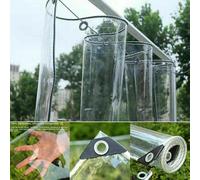 Bâche PVC transparente imperméable Tarps Protection des plantes Rideaux de pluie Bâche de protection, 1mx5m Pour meubles de jardin, Résistant au froid, à la pluie, au gel