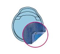 Bâche Quatro Bleu Solaire Modèle Nacre Alliance piscines