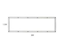 Royal Gardineer Bâche rectangulaire géante 6 x 1,5 m