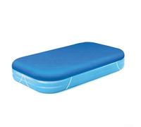 Bâche rectangulaire pour piscine familiale gonflable, très résistante pour la protection, bleu (262 x 175 cm)