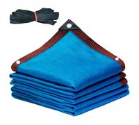 Bâche rectangulaire pour piscine - Filet à mailles fines avec œillets et corde, bloqueur de débris extérieurs, 1 x 6 m/3,3 x 1 m, idéal pour garder la piscine propre des feuilles et des débris