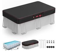 Bâche rectangulaire pour Piscine Hors-Sol, bâche Solaire pour piscines Hors-Sol avec Accessoires, bâche d'hiver idéale pour l'eau et la poussière - 2,7 x 5,5 m
