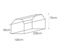 Bâche rectangulaire pour table et banc de jardin G