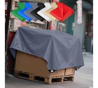 Bâche Renforcée 100 x 230 cm Étanche, Résistant à La Déchirure, Bâche Imperméable pour Extérieur avec Œillets Renforcés, pour Bois, Meubles, Jardin, Voitures, Gris