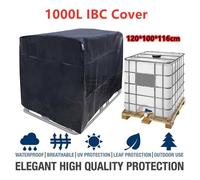 Bâche Réservoir d'eau IBC 1000 L Couverture Container Citerne Eau Pluie avec Fermeture éclair Coupe-Vent Résistant à la Déchirure