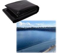 Bâche robuste en polyéthylène haute densité de 0,12 mm pour bassins extérieurs, ruisseaux, fontaines et cascades - Parfait pour les petits bassins - 9 m x 10 m - Durable, résistant aux UV, facile à
