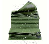 Bâche Robuste en Toile Verte imperméable 122 x 110 m - Résistante aux déchirures et à l'eau, idéale pour Le Camping, Les auvents, Les toits, Les tentes, Les Bateaux, Les terrasses et la prot