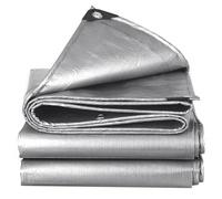 Bâche Robuste et imperméable avec œillets - Couverture en Toile Polyvalente pour Voitures, Bateaux, Chantiers, Camping et abris d'urgence, Dimensions : 60 x 100 cm / 180 x 270 cm