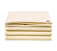 Bâche Robuste Imperméable, Bâche Beige, 16 Mil, 20 Mil Bâche Extérieure Couverte, 32 Mil for L'eau de Pluie D'urgence, Meubles de Terrasse, Bois, Camping(16mil,26x33ft/8x10m)