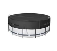 Bâche ronde pour piscine de 2,4/3,5/3,7 m, tissu Oxford 210D, conçue pour une protection toute l'année contre les intempéries et les débris (3 m)