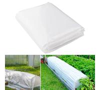 Bache Serre de Jardin 2 x 6m, Film à Effet De Serre, Extra-épais Clair Jardin Grandir Couverture De Polytunnel Membrane Horticol pour Protection Serre de Plante de Jardin