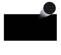vidaXL Film solaire de piscine PE rectangulaire flottant 10x5 m Noir