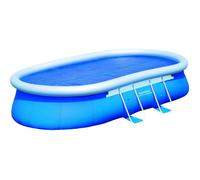 Bâche solaire BESTWAY pour piscine hors sol ovale Fast Set 488 x 305 x 107 cm - Bleu - 410 x 260 cm - 1500 gr/m2