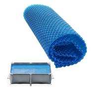 Bâche Solaire de Piscine 1.1 x 2.5 m pour Réchauffer l'eau de La Piscine Couverture de Solaire Découpe Individuelle pour Piscines, Bleu