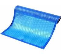 Bâche solaire de piscine avec bulles - Couverture solaire rectangulaire à bulles avec œillets - Pour piscine hors sol/jacuzzi/piscine familiale - Film d'isolation thermique pliable - 1