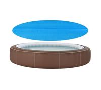 Bâche Solaire de Piscine Ronde Diamètre 549 cm Polyéthylène Bleu