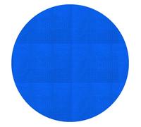 Bâche solaire piscine - ECD Germany - Bleue - Ronde Ø 488 cm - 400µm - Film à bulles découpable