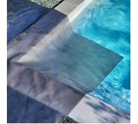 EDENEA - Bâche Solaire Piscine - Gris Silver - Rectangle - Epaisseur 350 Microns Haute Performance-Œillets Offerts-Idéale Piscine Hors Sol et Enterrée Coque Béton Liner - Bache Bulles 6 x 4 m
