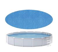 Bâche solaire pour piscine - 450 x 450 cm - Bulle bleue en polyéthylène - Isolation thermique ronde - Anti-poussière - Réduit l'évaporation - Économie d'énergie - Pour spa, jardin, terrasse extérieure