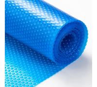 Bâche Solaire pour Piscine 55 x 530 cm Épaisseur 400 µm, Anti-Évaporation et Saletés, Chauffe l'eau et Économie D'Énergie, Rouleau Découpable, Bâche Solaire Rectangulaire, Bleu