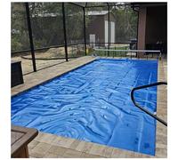 Bâche solaire pour piscine creusée et hors sol, couverture de rétention de la chaleur avec une épaisseur de 15,7 mm pour une efficacité énergétique