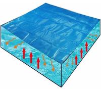 Bâche solaire rectangulaire avec bulles - 1 m/2 m/3 m/4 m/5 m - Protection UV - Film d'isolation thermique à bulles avec œillets - Pour piscine familiale - 1 m