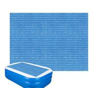 Bâche Solaire Rectangulaire pour Piscine - Film Solaire pour Chauffage De l'eau avec Boutons, Film À Bulles PE pour Chauffage De, Couverture De Résistante Aux UV Et Aux Déchirures, Ble