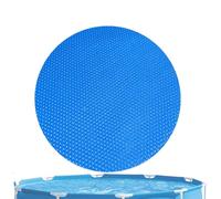 Bâche solaire ronde de qualité supérieure pour baignoires rondes, convient pour les baignoires encastrées et les baignoires à conteneurs debout - Durable, facile d'accès, réduit la perte de chaleur