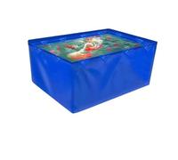 Bâche Souple pour Étang, 450GSM Toile PVC pour Bassin pour Poissons d'eau Salée Et Étang Koi, Anneaux De Fixation, Réservoir Temporaire - Grands Poissons - Pas De Cadre (Couleur : Blue, Taille : 9.5