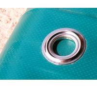Bâche spécial couvreur sur mesure polyester haute ténacité PVC 900 g/m²-8m x 12m-Bleu