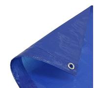 Bâche standard robuste et imperméable - Plusieurs tailles g/m² - Bleu 80 g/m² - 6 x 6 m