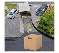 Bâche surélevée - Capacité de charge 60 kg - Extra épaisse de 0,7 mm - Pour la construction - Orange, noir, vert - Goulotte de déchargement pour entrepôt logistique / école (noir, 1,5 x 23 m)