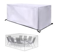 Bache Table de Jardin, 250x70x85cm/LxWxH Housse Salon de Jardin, Housse de Protection imperméable pour Meubles de Jardin, 420D Oxford Tissu Housses de Meubles de Jardin Anti-UV, Résistance au Vent