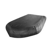 Bâche Taud Bateau Gonflables, 210D Oxford Portable Housse Durable Etanche Anti-déchirure Anti-UV Anti-Neige Couverture, pour pêche Kayak Canoë, Stockage Protection (Noir, V-förmig 330 * 165 * 46cm)