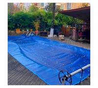 Bâche thermique résistante pour piscine à bulles - Couverture solaire pliable pour conserver la chaleur et économiser l'énergie - Personnalisable pour les piscines d'été