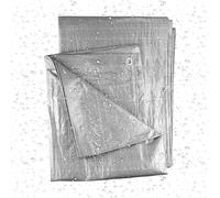 Bâche Toiture 260 x 980 cm Imperméable et Indéchirable Anti UV Bâche Multi Usage pour Camping et Jardin, Argent