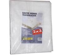 Bâche translucide - OUTILLAGE DE ST ETIENNE - 4x6 m - 160 g/m² - Armée - 20 mm