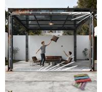 Bâche Transparente 100 x 570 cm en PVC Bâche Extérieur Imperméable Transparente Epaisse Multifonction pour L'Extérieur, Terrasse, Poulailler, Balcon, Couleur Transparente