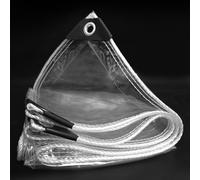 Bâche Transparente 3.6 x 6 m 450G M², Plantes, Bâche Imperméable en PVC, avec Corde de Imperméable pour L'Extérieur pour Jardin, Table, Bois, A