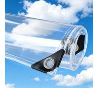 Bâche Transparente 300g/m² Imperméable PVC avec Oeillets Renforcés, Bâche de Protection Extérieur Résistante aux UV pour Jardin Pergola Serre Balcon Terrasse(4x6m)