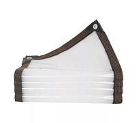 Bâche Transparente 365 x 420 cm Imperméable, Anti-Déchirure, Indéchirable, Résistant Aux UV Bâche Imperméable Transparente pour Extérieur Meubles de Jardin, Couleur Transparente