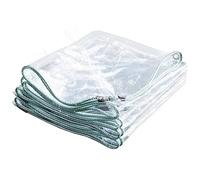 Bache Transparente 450 x 720 cm Bâche avec Œillets - Anti UV - Toile de Protection Bâche de Recouvrement avec Corde, Auvent Pliable pour Extérieur Meubles de Jardin Tente, Transparent