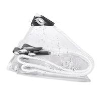 Bâche Transparente 730 x 960 cm Bâche avec Œillets - Anti UV - Toile de Protection de Recouvrement avec Corde, Auvent Pliable pour Extérieur Meubles de Jardin Tente, Transparent