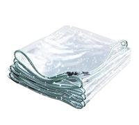 Bâche Transparente 80 x 150 cm Bâche avec Œillets - Anti UV - Toile de Protection en PE Renforcée avec Corde, Auvent Pliable pour Extérieur Meubles de Jardin Tente, Transparent