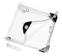 Bâche Transparente avec Œillets 150 x 180 cm Résistante à La Pluie Bache de Protection Exterieur Piscine Isolation des Plantes pour Meubles Multi Usages, Couleur Transparente