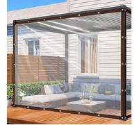 Bâche transparente avec œillets Bâche imperméable 3 x 3 m aux intempéries pour une protection contre les intempéries