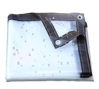 Bâche Transparente avec œillets, Imperméable Et Résistante à La Poussière, Aux Intempéries Et Aux Intempéries, Idéale Les Terrasses Et Les Espaces Extérieurs. 9x9m