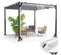 Bâche Transparente avec Oeillet,400 g/m² Lourd Bâche de Protection 0.35mm,2.2x3m Panneaux Latéraux Imperméable pour Couverture Meubles de Jardin,Pergola,Cabanon,Porche,Bassin