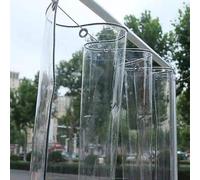 Bâche Transparente, Bâche Imperméable, Rideau Extérieur Transparent avec œillets, Bâche en Verre Souple en PVC Robuste, pour Jardin, Meubles, Plantes, Personnalisable, 2.2x10m/7.2x32.8ft