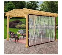 Bâche Transparente, Couverture De Chantier Construction, D'auvent Imperméable Renforcée for l'agriculture, Les Serres, Chantiers Et La Terrain Sport(8x8m)